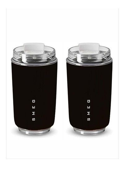 SMEG Travel Mug, Insulated Coffee Tumbler, Leak Proof Stainless Steel Thermal Reusable Coffee Cup