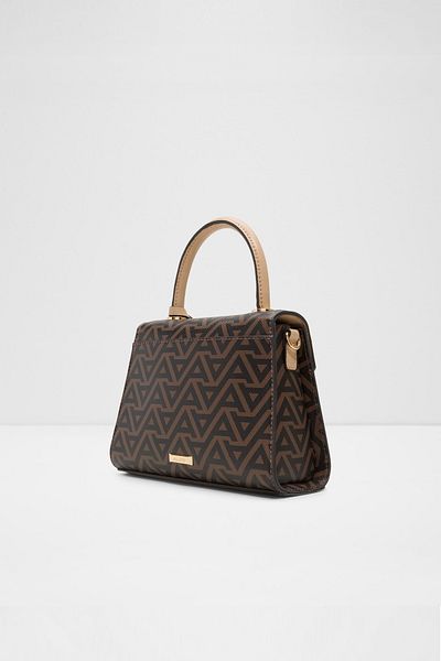 Aldo Crellita - Women's Small Size Brown Bag with Lock Closure
