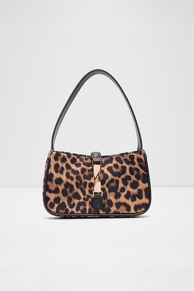 Aldo Abrielle - Women's Leopard Patterned Feather Small Size Bag