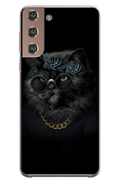 Atlas Персонализиран калъф за Samsung Galaxy S22 Plus, модел Black Cat #4, S1...