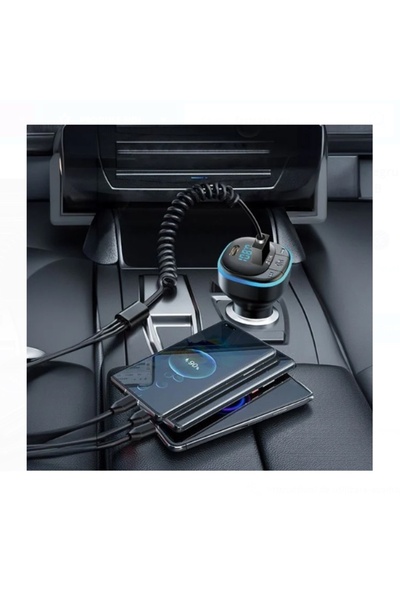 divendi-ro Modulator FM automat cu funcție de încărcare 2 în 1, USB TYPE-C 3.1A - I-JMB, Negru
