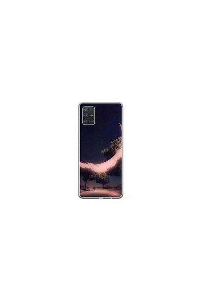 Atlas Personalized Case and Silicone Film for Samsung Galaxy A71, Moon in the Trees model, S1D1M0331