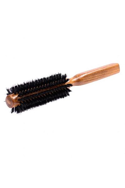 Keller Round Brush for Hair Styling with Boar Bristle, 35mm Diameter