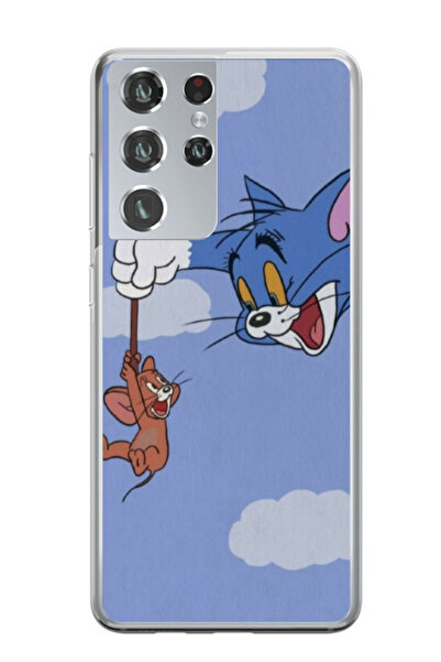 Atlas Εξατομικευμένη θήκη για Samsung Galaxy S21 Ultra, μοντέλο Tom and Jerry...