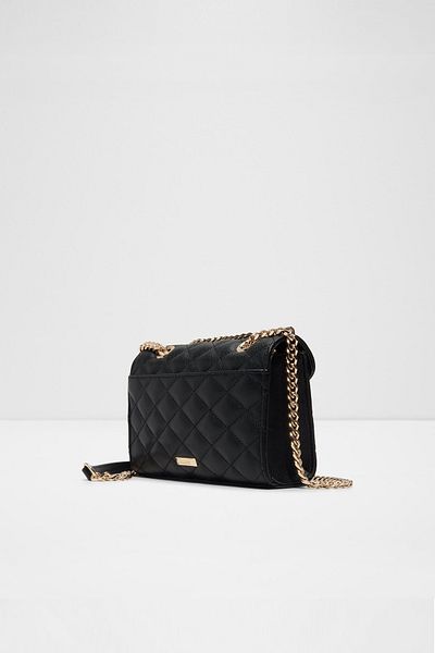 Aldo Chelsy - Women's Medium Chain Strap Metal Closure Black Bag