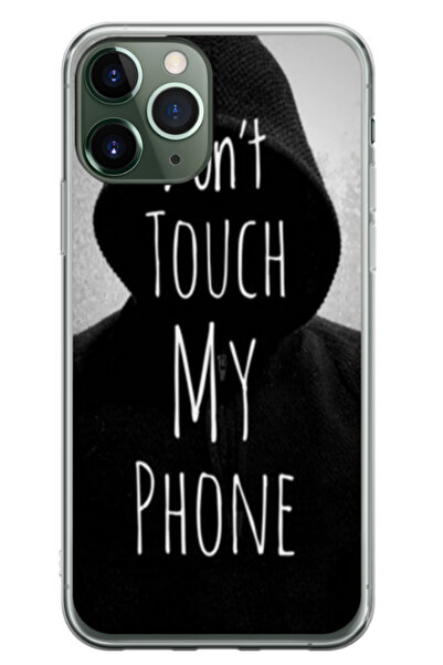 Atlas Husa personalizata pentru Apple iPhone 11 Pro Max, model Don't touch my...