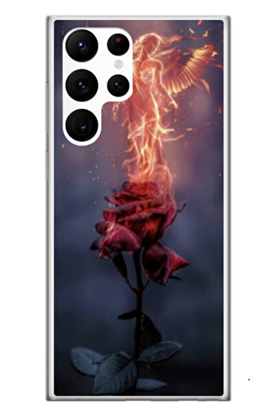 Atlas Husa personalizata pentru Samsung Galaxy S23 Ultra, model Sky Flower, S...