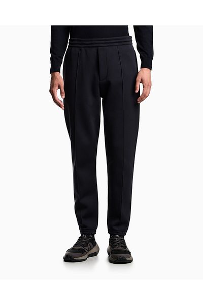 Emporio Armani Men's Normal Waist Shrinking Elastic Leg Pocket Detail Navy Blue Trousers Em003051 Af17545-Ub118
