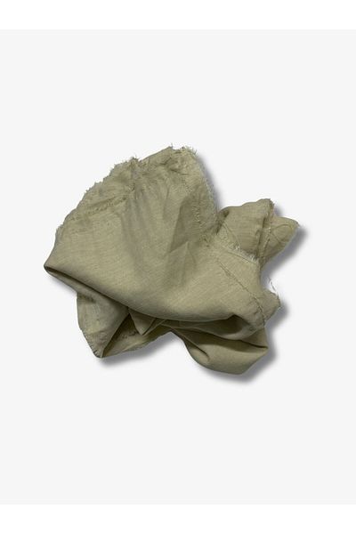 Yiğit Kumaş Sofia Linen Fabric with Polyester, Piece 180X150 cm Beige Color