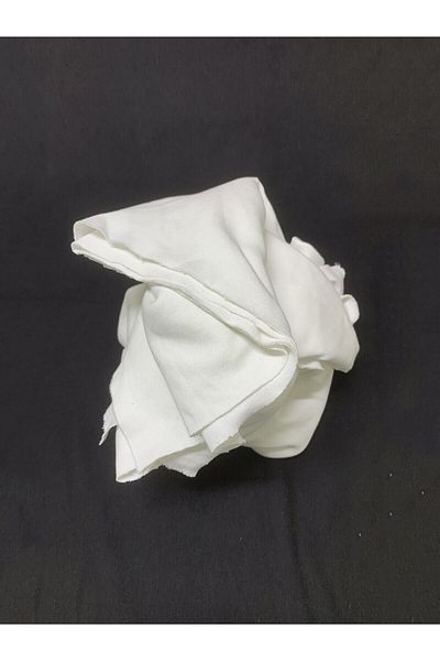 Yiğit Kumaş Rib Fabric, Piece 135X170 cm White Color