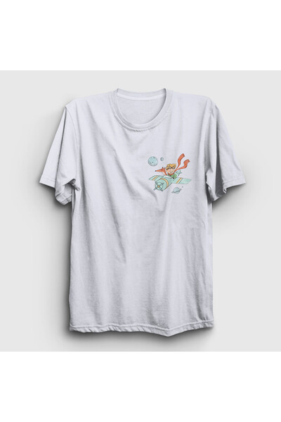 Presmono تي شيرت أبيض للجنسين من طراز Le Petit Prince Little Prince 568553tt