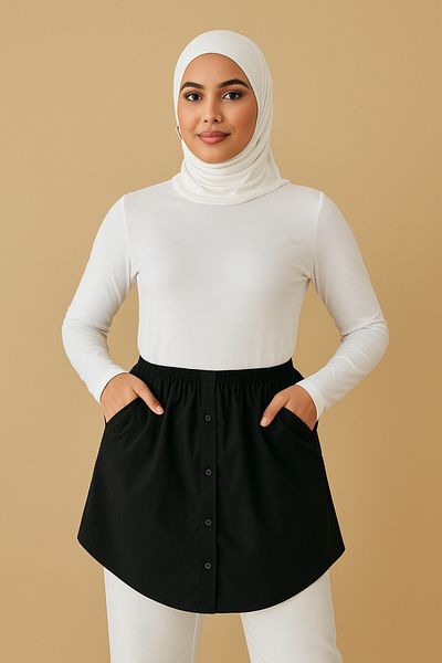 mirach Pocket Detail Shirt Underskirt Casual Chic and Comfort with Modern Shirt Look Skirt