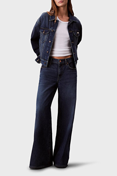 Calvin Klein Pamuklu Regular Fit Logolu Kot Ceket LV047D838GYY9 CEKET LV047D838G YY9