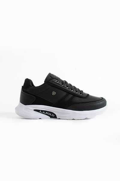 L.A Polo Black White Casual Men's Sneaker