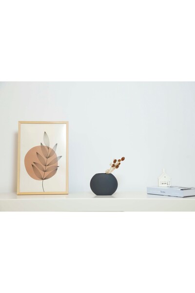 TROVE Flat Ceramic Vase Small