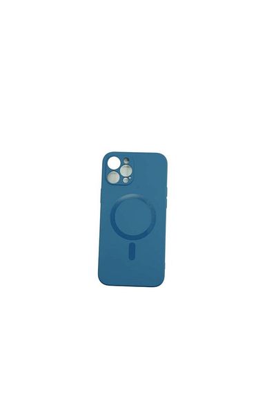 SOHO Protective case compatible with Apple iPhone 12 Pro Max Mag Safe Silicone Blue