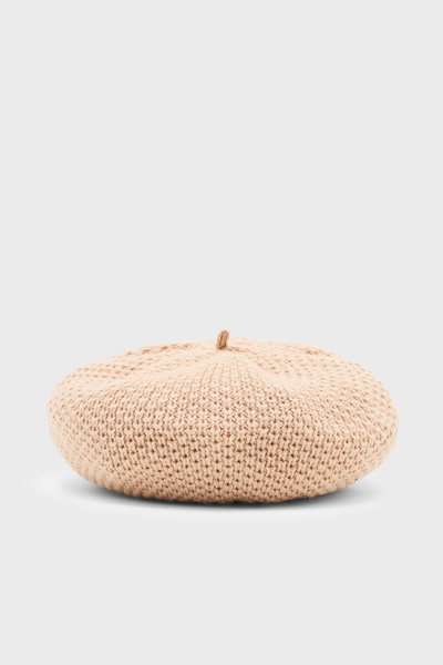 Armani Exchange Wool Blend Knitted Beanie Beret Xw001544 Af16604 U1051