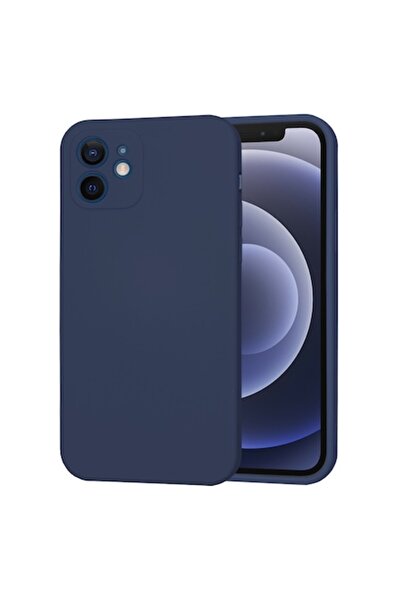 Techsuit Silicone Case for iPhone 12, Navy Blue