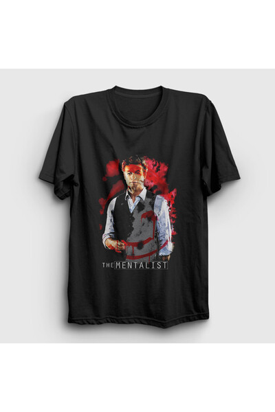 Presmono Unisex Siyah Patrick Jane V2 The Mentalist T-Shirt 568470tt
