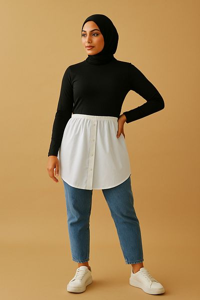 mirach Pocket Detail Shirt Underskirt Casual Chic and Comfort with Modern Shirt Look Skirt
