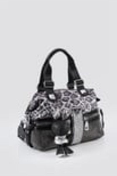 BESKAR Olza Black Leather Shoulder Bag