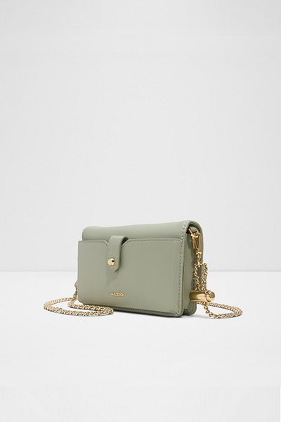 Aldo Fiteverything - Women's Light Green Chain Handle Magnet Closure Small Size Crossbody Bag
