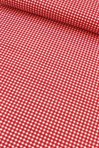 EDA HOME TEKSTİL Premier Duck Keten Pötikare Kumaş Su İtici Bez 0,5 Metre Lek...