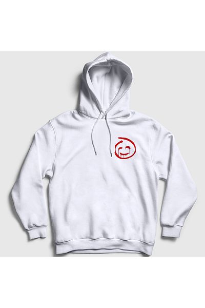 Presmono Unisex White Logo Red John the Mentalist Hooded Sweatshirt 567530Tt