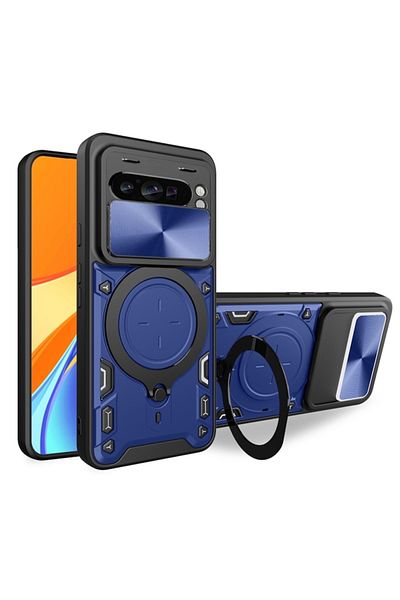 Madviun Husa pentru Google Pixel 9/9 Pro, CamGuard Pro, O49, Policarbonat, Blue