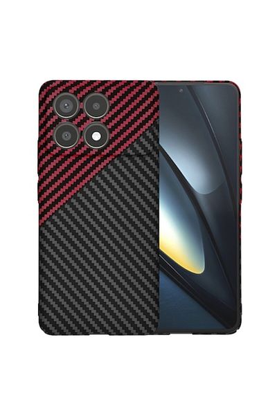 Tim Protective Case for Xiaomi Poco F6 Pro, Timacontech, K55, Hard Plastic, Elegant Ruby Vortex