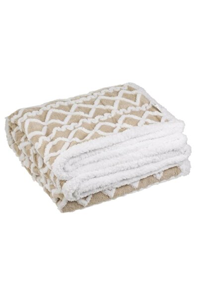 divendi-ro Velvety to the touch with the look and texture of sheep's wool, two-sided, 200x150 cm, white/beige