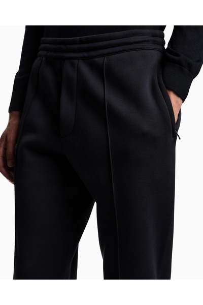 Emporio Armani Men's Normal Waist Shrinking Elastic Leg Pocket Detail Navy Blue Trousers Em003051 Af17545-Ub118