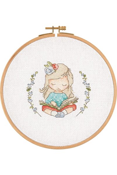 balım hobi evi Tuva Kanaviçe Ahşap Kasnaklı Kitmutluluk E2004 20 Cm