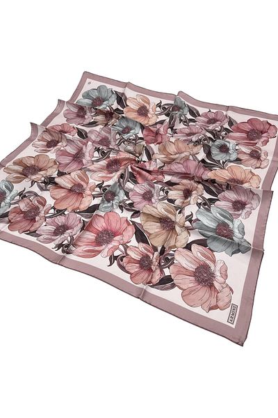 Armine Silk Scarf 2026 Winter - 9403-82 Powder Gray Twill