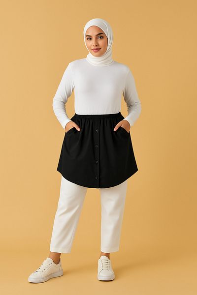 mirach Pocket Detail Shirt Underskirt Casual Chic and Comfort with Modern Shirt Look Skirt