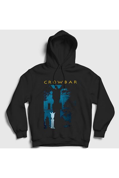 Presmono Unisex Black Sonic Excess Crowbar Hooded Sweatshirt 569463Tt