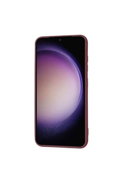 Techsuit Silicone Case for Samsung Galaxy S23 - Plum Red