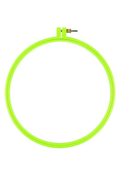 balım hobi evi طوق لولبي بلاستيك دائري تطريز إيتامين أخضر وحلة ثقب 19 سم