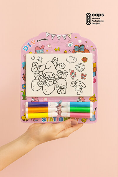 caps anlarınızı paylaştığınız ortağınız My Melody Temalı 6 Sayfa Boyama Seti ...