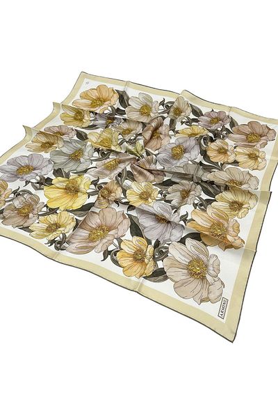 Armine Silk Scarf 2026 Winter - 9403-38 Butter Yellow Twill