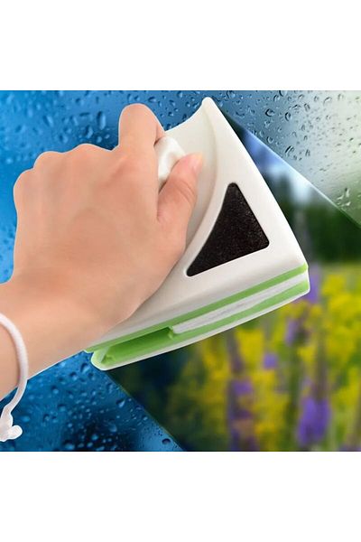 divendi-ro Window washer tool on both sides with magnet washer and safety cord