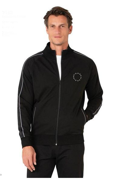 Pierre Cardin Men's Black Cotton Zippered Tracksuit Set .R.O1.P.I.Erş.Ii.E.L.T