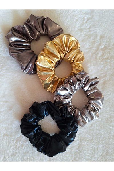 No Name Atelier Shimmering Scrunchie Elastic Buckle - Set of 4 Buckles