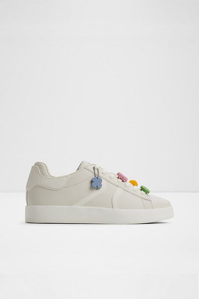 Aldo Hypertmc03 - Men's Cream Flower Decorated Sneaker