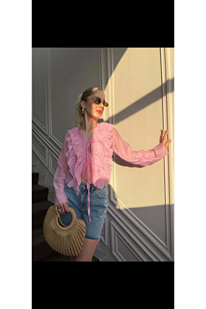 HOT HOT FIRFIR DETAYLI BAĞLAMALI KADIN GÖMLEK