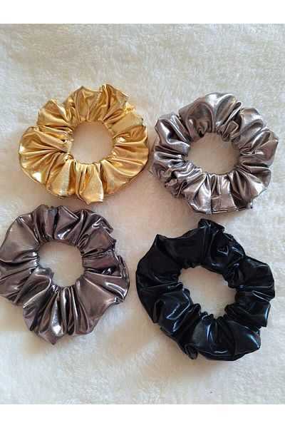 No Name Atelier Shimmering Scrunchie Elastic Buckle - Set of 4 Buckles