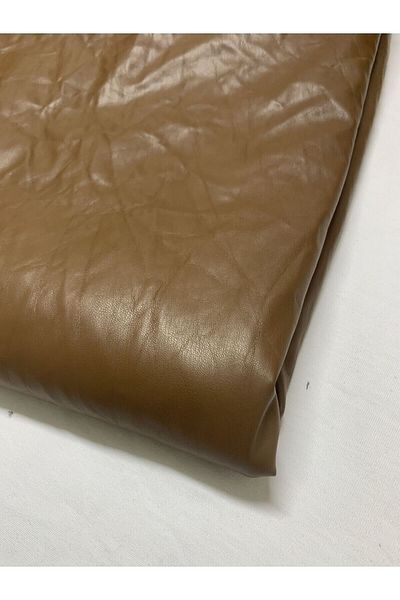 Yiğit Kumaş Brown Leather Fabric Artificial Interior with Shadon, Piece 320X150 cm