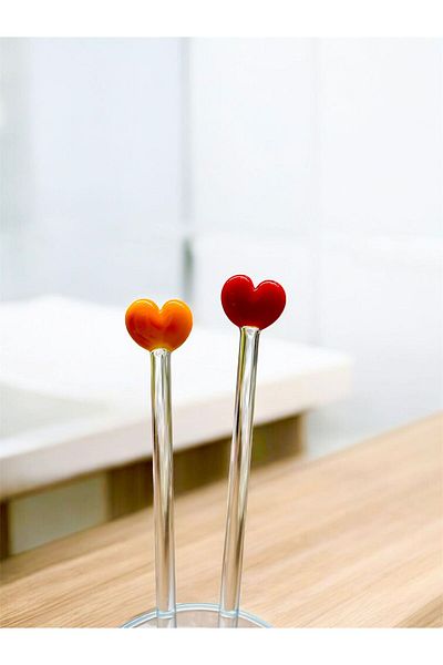 Arsglass Ice Latte Glass Mixed Figure 21 cm Stirring Spoon 1 Piece