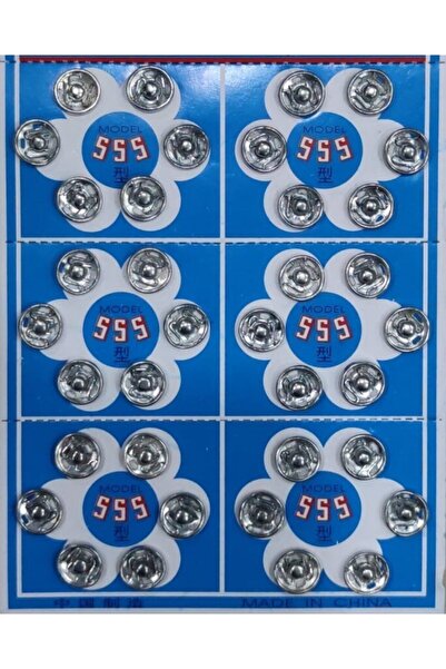 balım hobi evi مشبك سناب رقم 1 (10 مم) عبوة بها 36 لون فضي