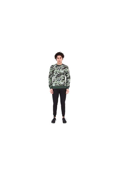 raru Men's 100% Cotton Sweatshirt Franz Green